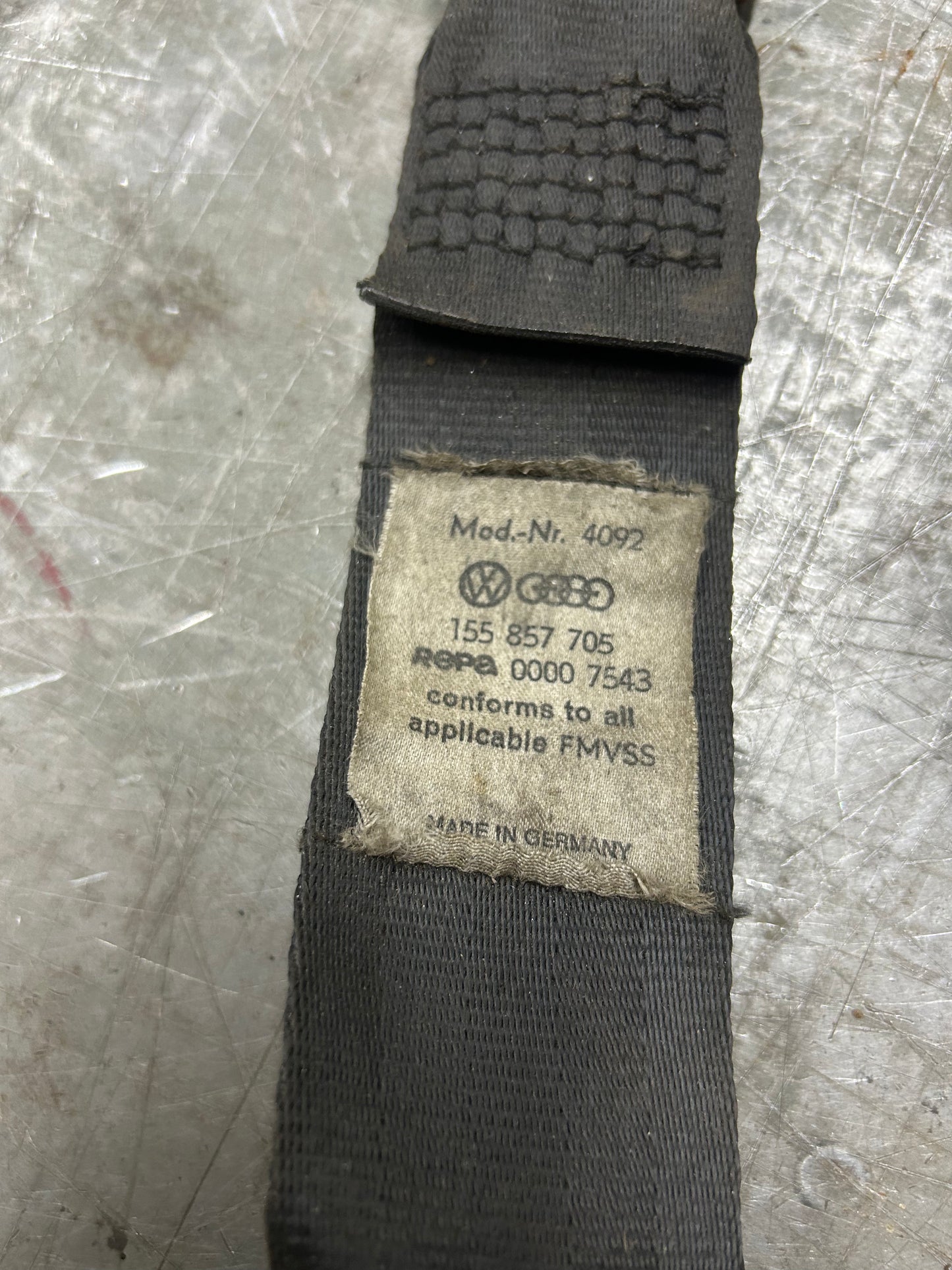 MK1 Rabbit Cabriolet/Cabby Front Seat Belt