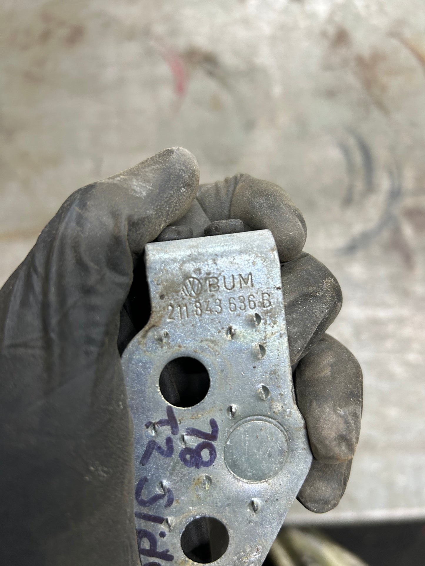 1968-79 Baywindow Bus Slider Door Rear Striker