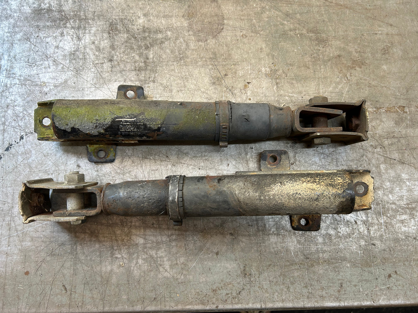 1974 Only Type 1 Beetle Front Bumper Bracket Pair