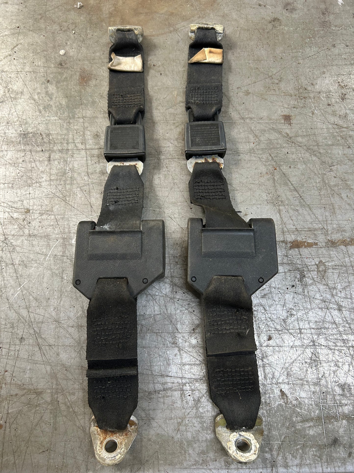 1981-84 Late Westy MK1 Rabbit Rear Seat Belt Set