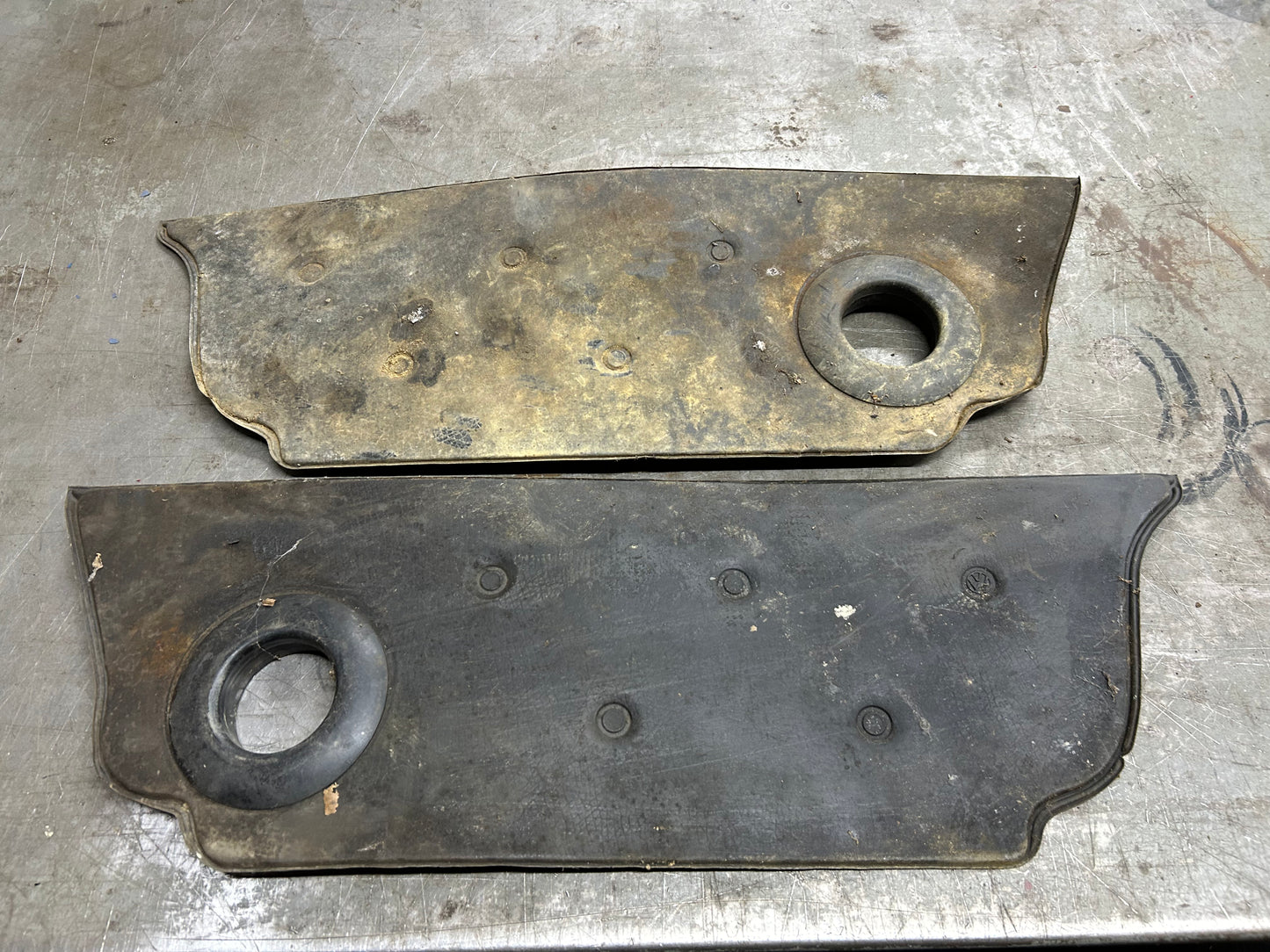 Type 1 Beetle Sedan Rear Seat Lower Kick Panel Pair