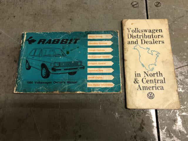 1980 MK1 Rabbit Early Westy Owner's Manual