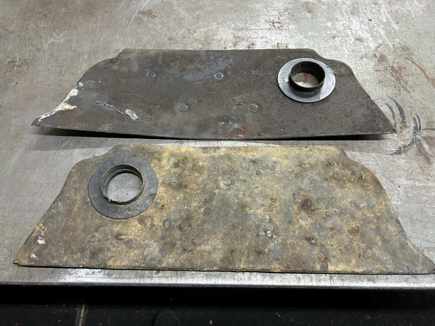 Type 1 Beetle Sedan Rear Seat Lower Kick Panel Pair