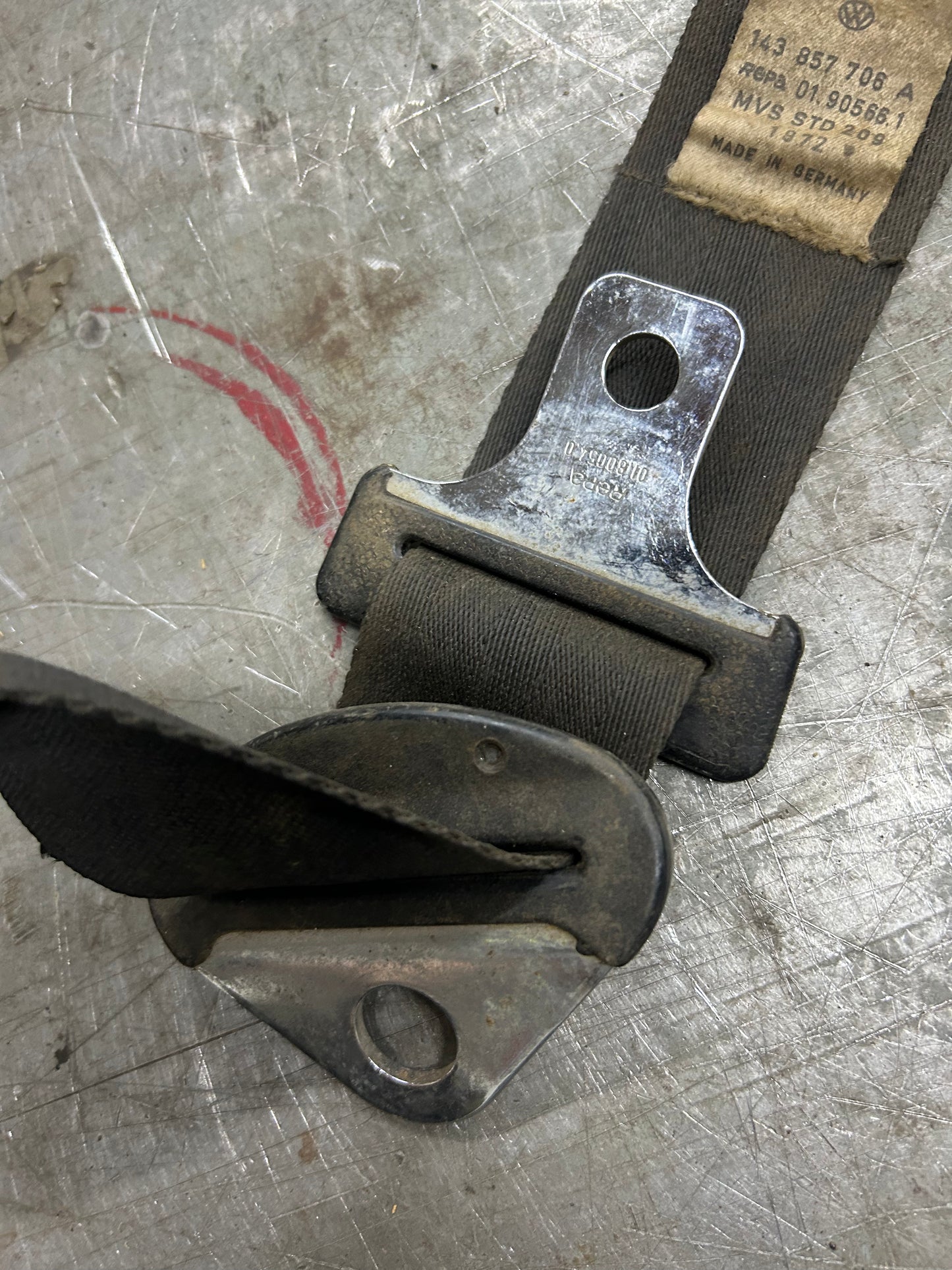 1970-74 Karmann Ghia Coupe Front Seat Belt