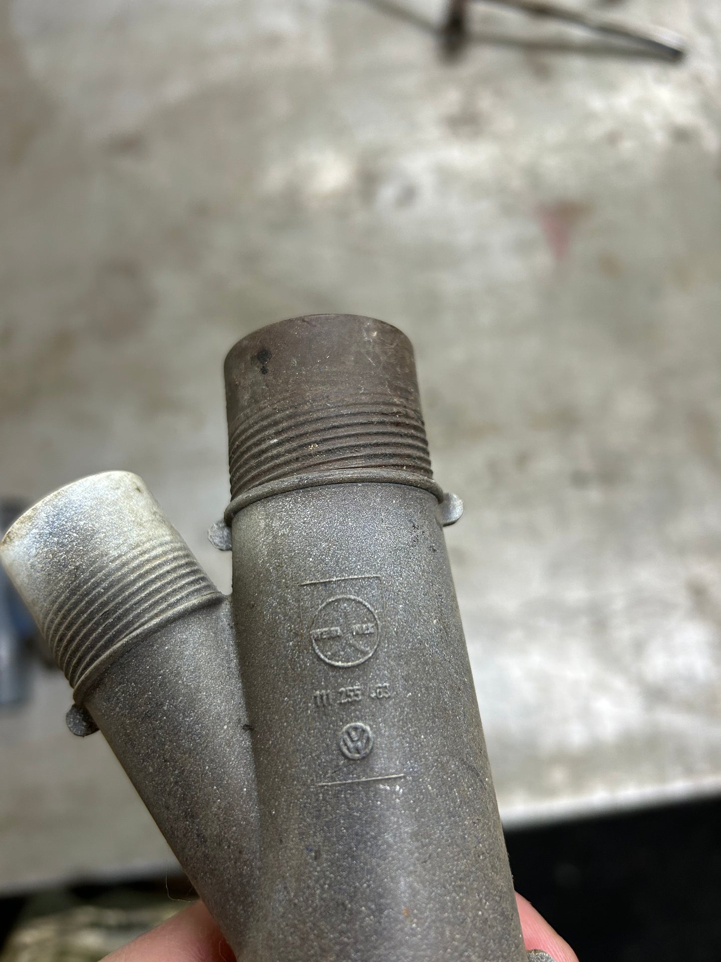 1967-Earlier Type 1 Beetle Defrost Duct Y Pair