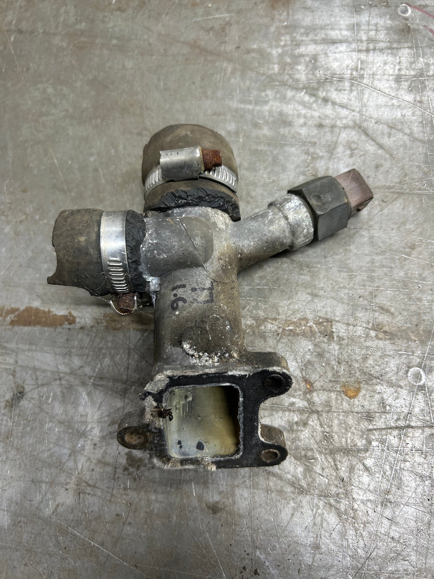 Early MK1 1.7 Gas Engine Upper Coolant Flange