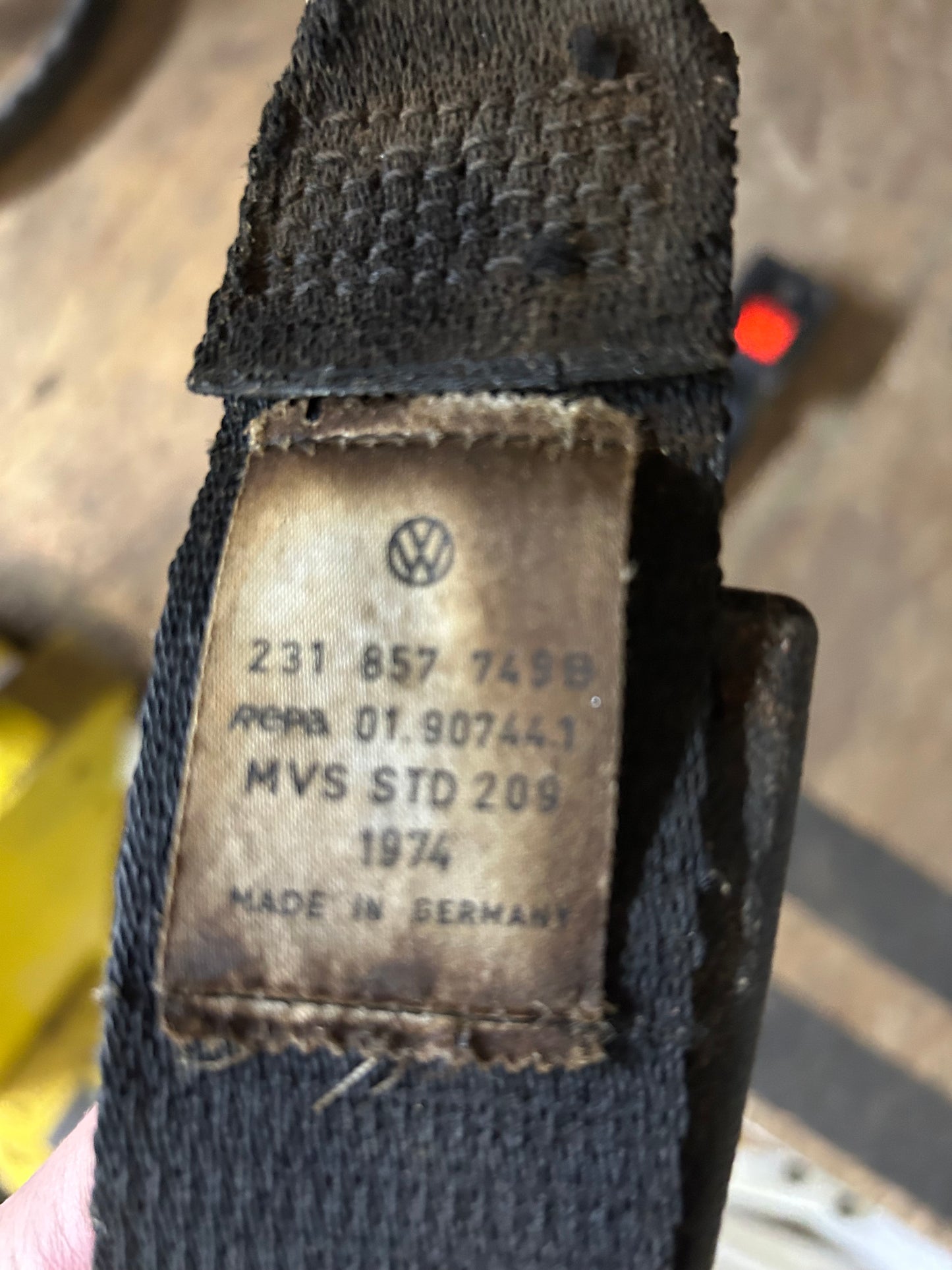 Late Baywindow Bus Rear Seat Belt Receiver Pair