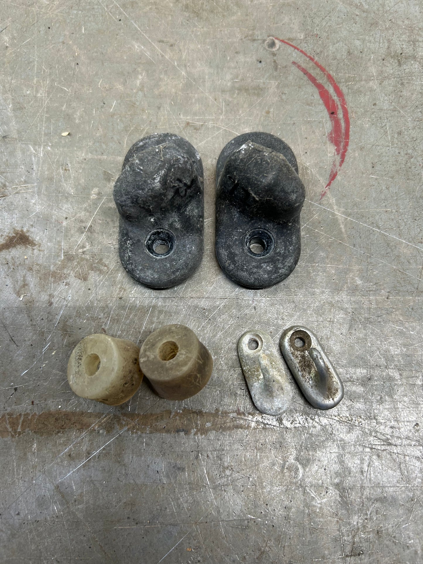 1967-77 Type 1 Beetle Sedan Rear Seat Top Latch Pair