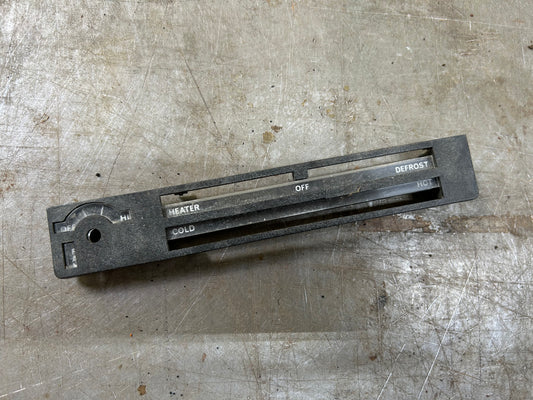 1974-80 MK1 Rabbit/Caddy/Scirocco Heater Control Panel Trim