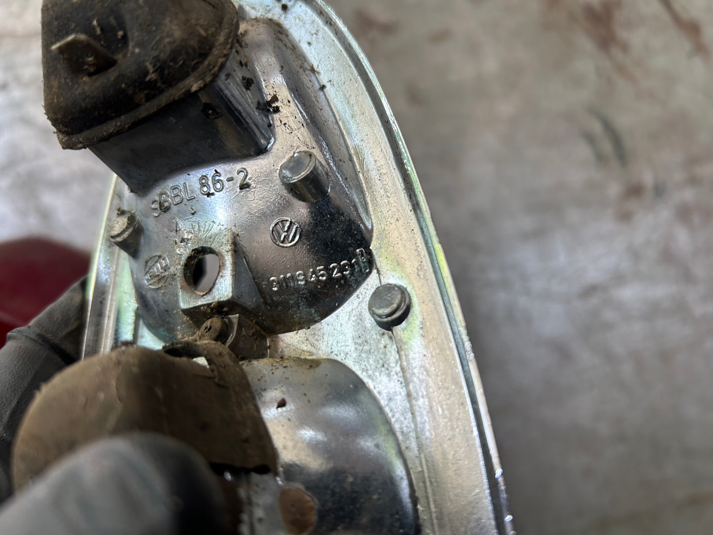 1969-Earlier Type 3 Taillight Assembly Pair