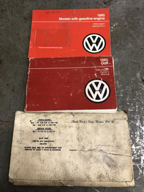 1985 MK2 Golf Owner's Manual(s)