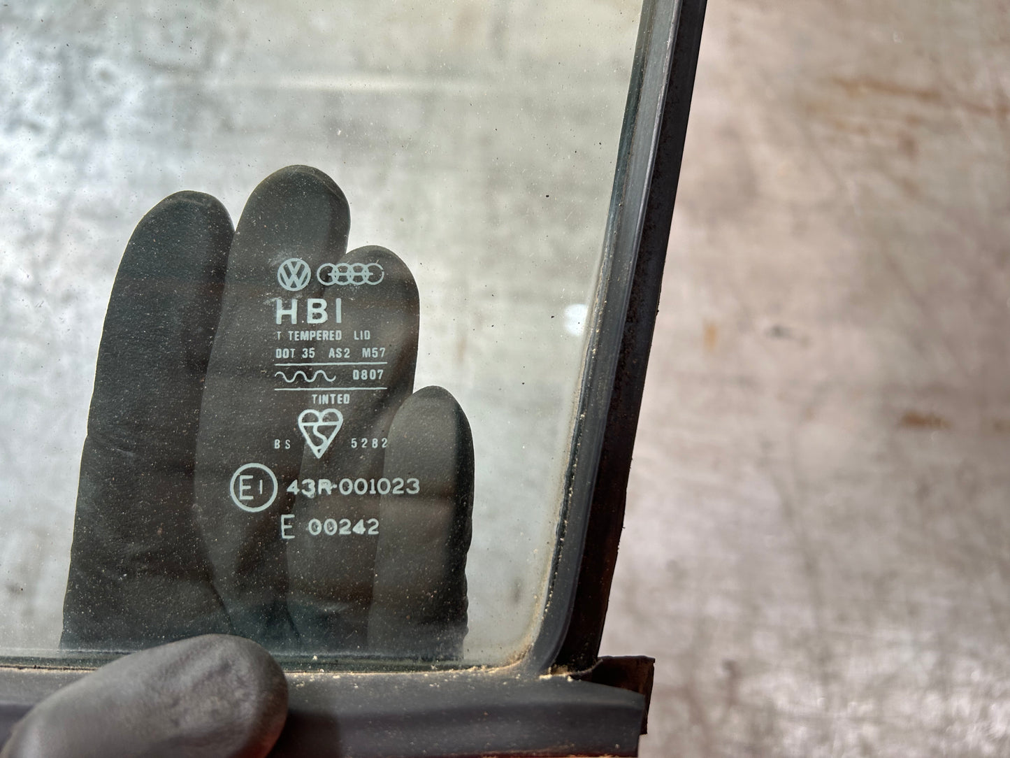 1974-84 MK1 Rabbit Left Front Fixed Quarter Window