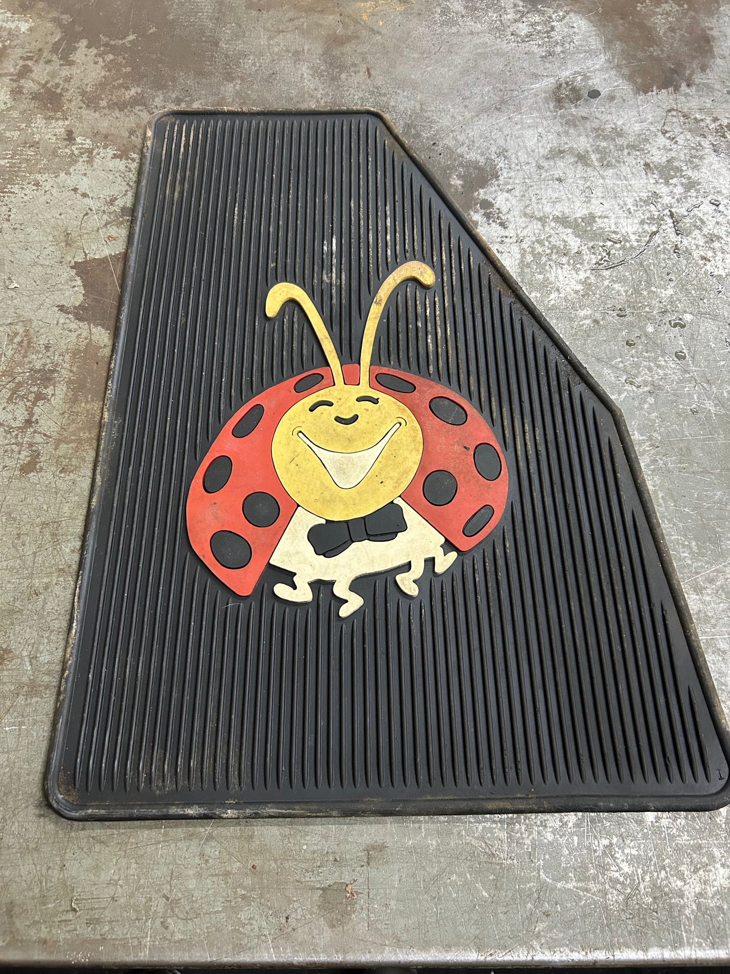 Vintage Bow Tie Bug Right Side Floor Mat