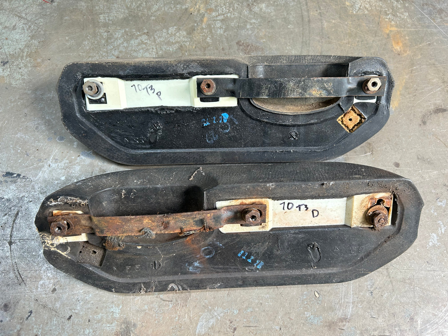 1968-73 Type 3 Front Arm Rest Pair